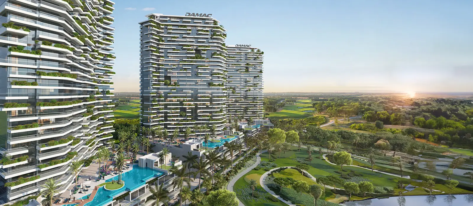 Résidences de luxe à Damac Golf Greens