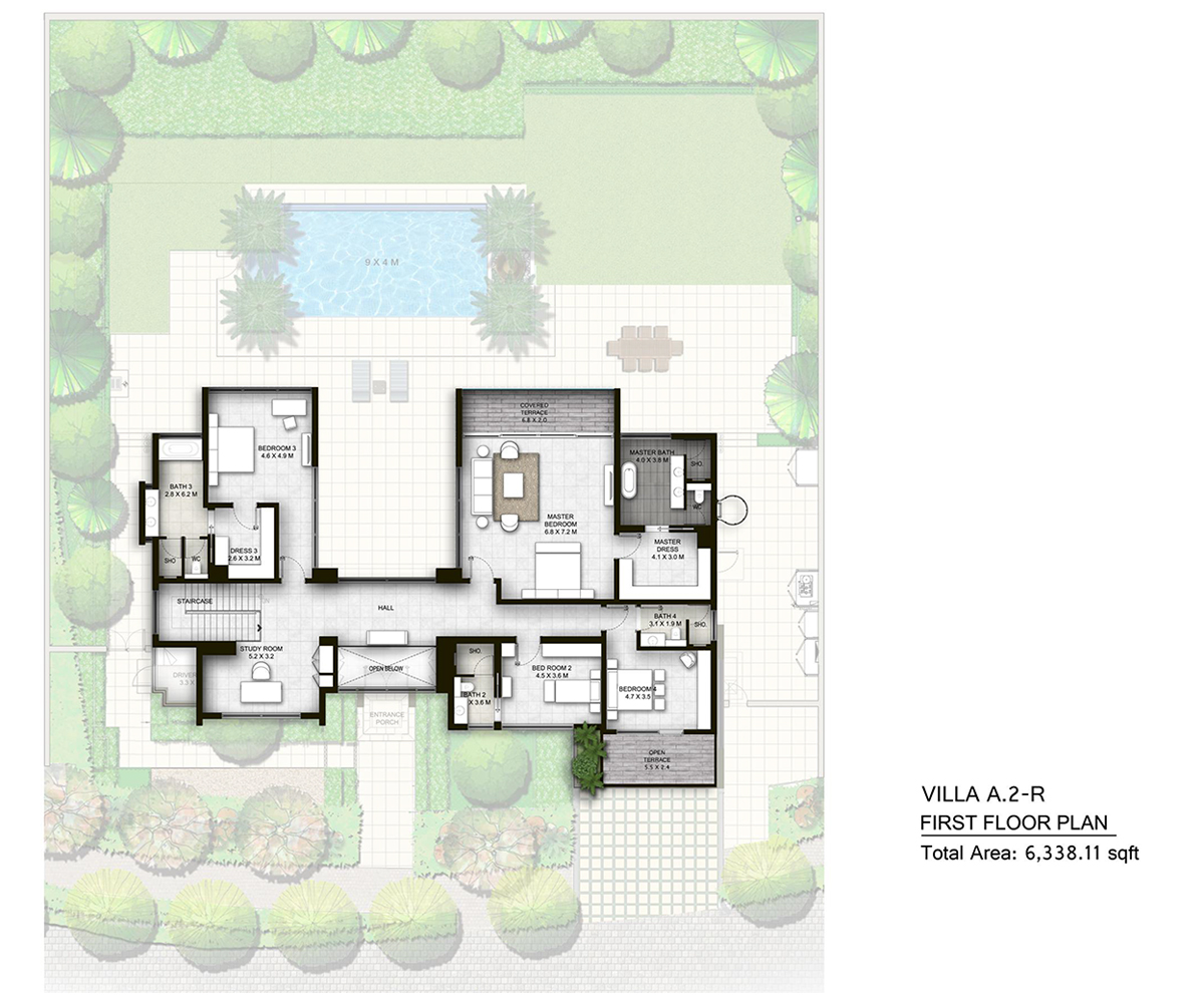 The Nest Floor Plan & Villa Sizes by Al Barari