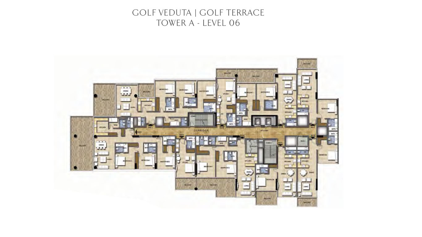 Tower A - Level 6 Golf Veduta - Golf Terrace