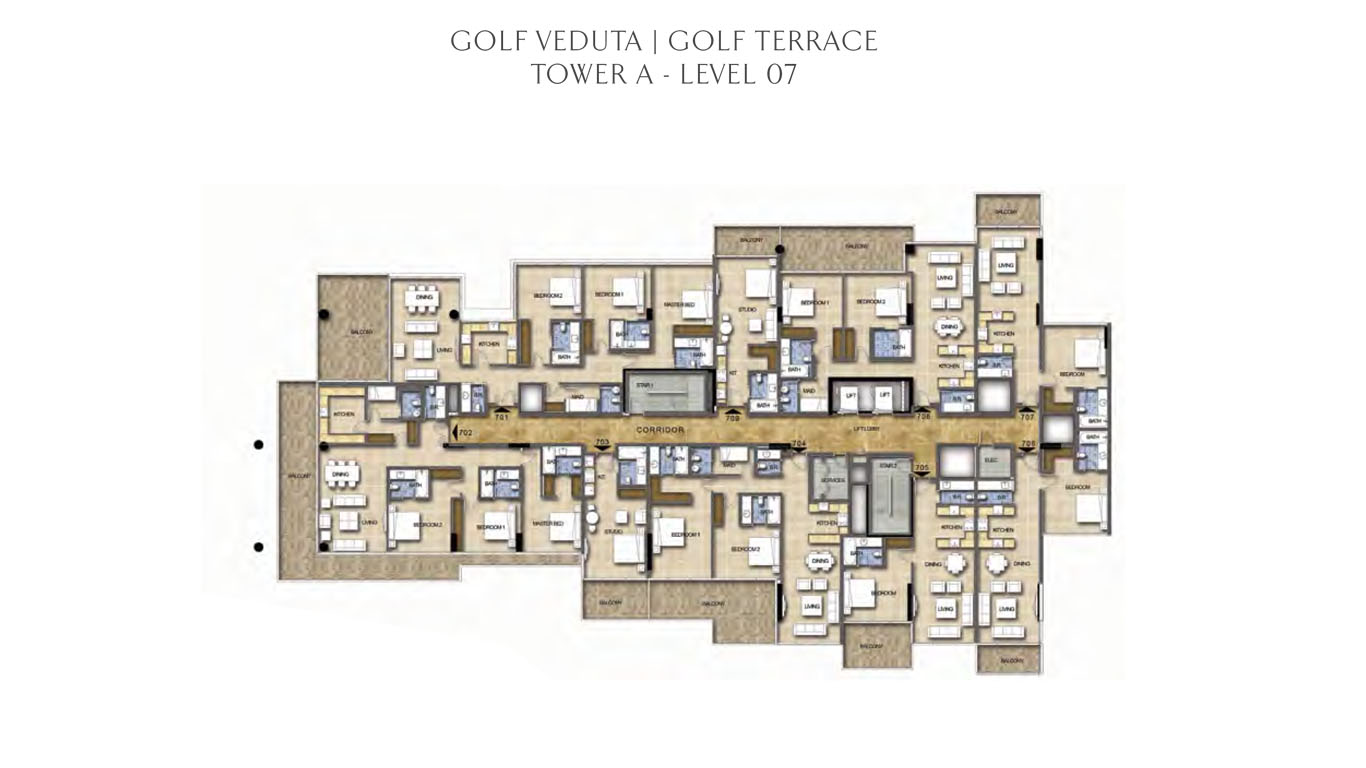Tower A - Level 7 Golf Veduta - Golf Terrace