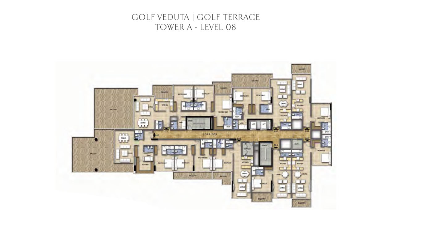 Tower A - Level 8 Golf Veduta - Golf Terrace