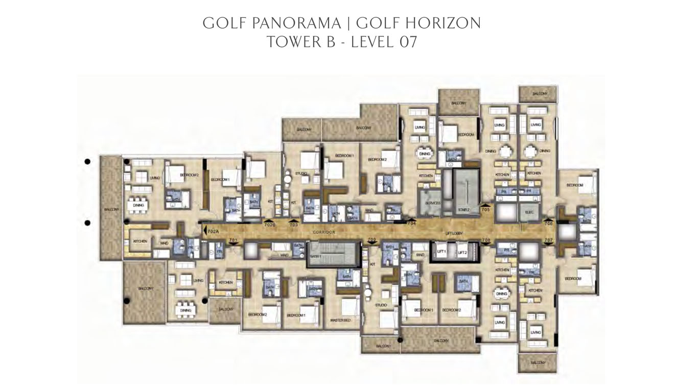 Tower B - Level 7 - Golf Panorama - Golf Horizon