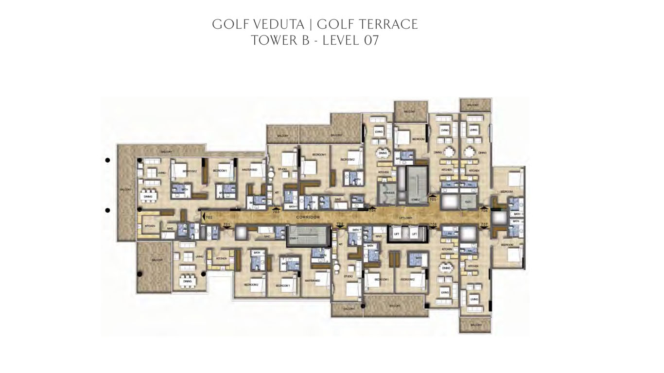 Tower B - Level 7 Golf Veduta - Golf Terrace