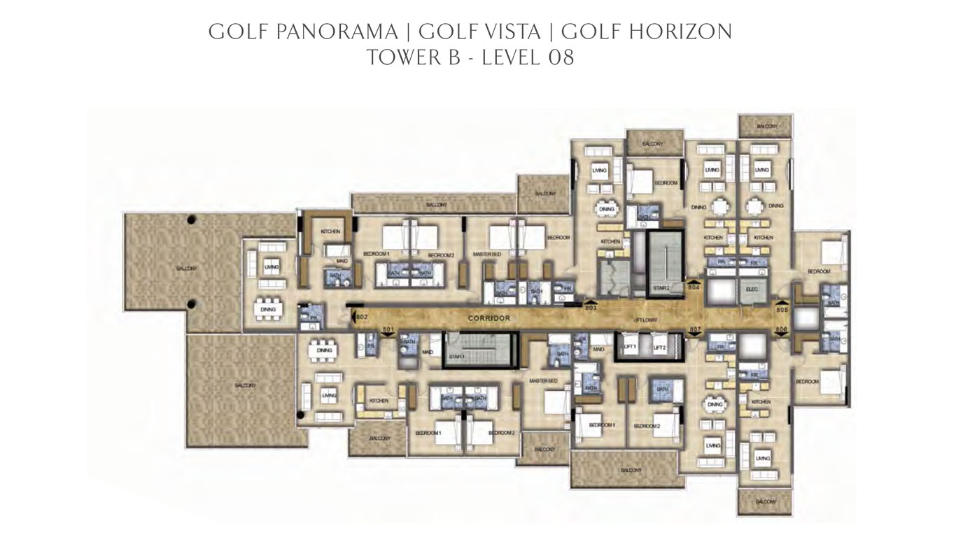 Tower B - Level 8 Golf Panorama - Golf Vista - Golf Horizon
