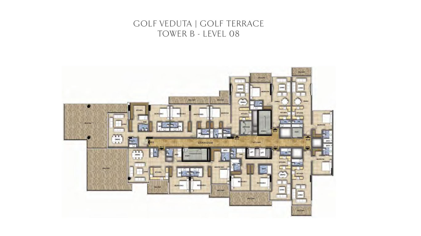 Tower B - Level 8 Golf Veduta - Golf Terrace