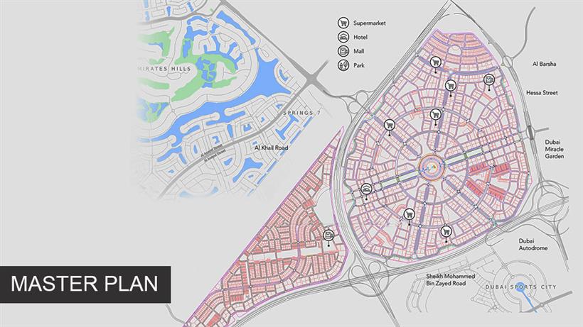 Jumeirah Village Triangle Map Belgravia Square Master Plan At Jumeirah Village Circle