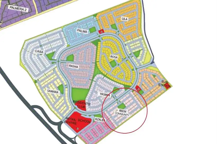 Reem Townhouses At Arabian Ranches Phase 2 Dubai Master Plan