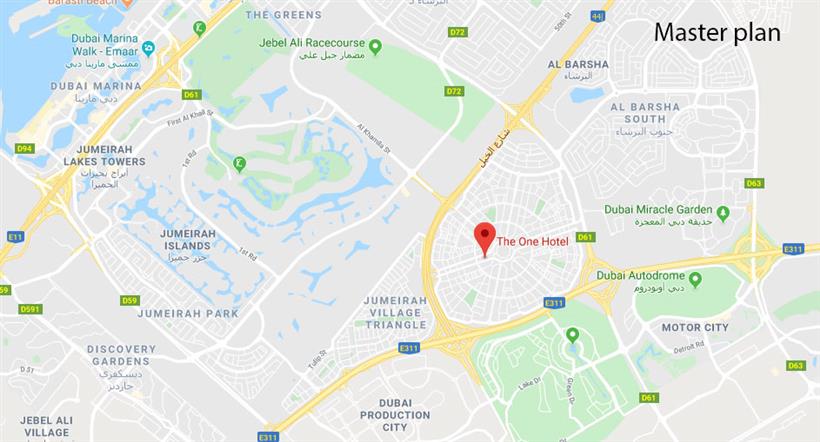 Jumeirah Village Triangle Map The One At Jumeirah Village Triangle - Master Plan