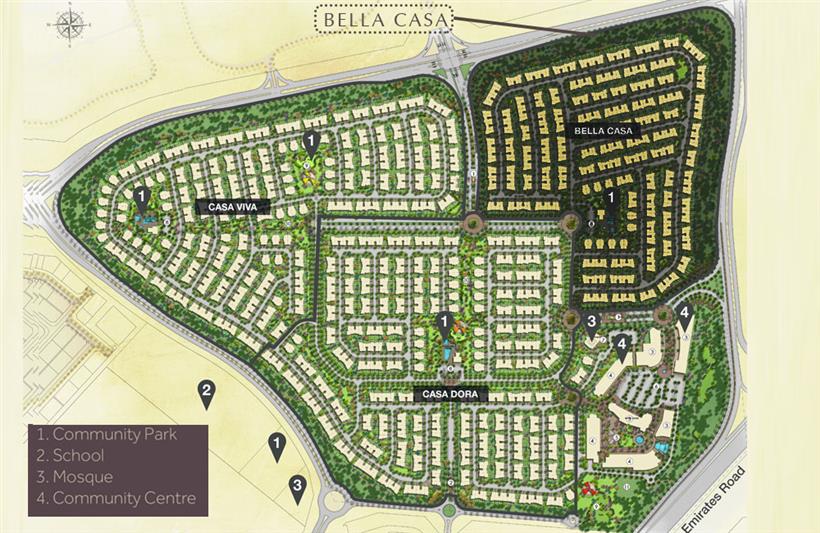 Serena Bella Casa Master Plan Townhouses Villas<script async src=
