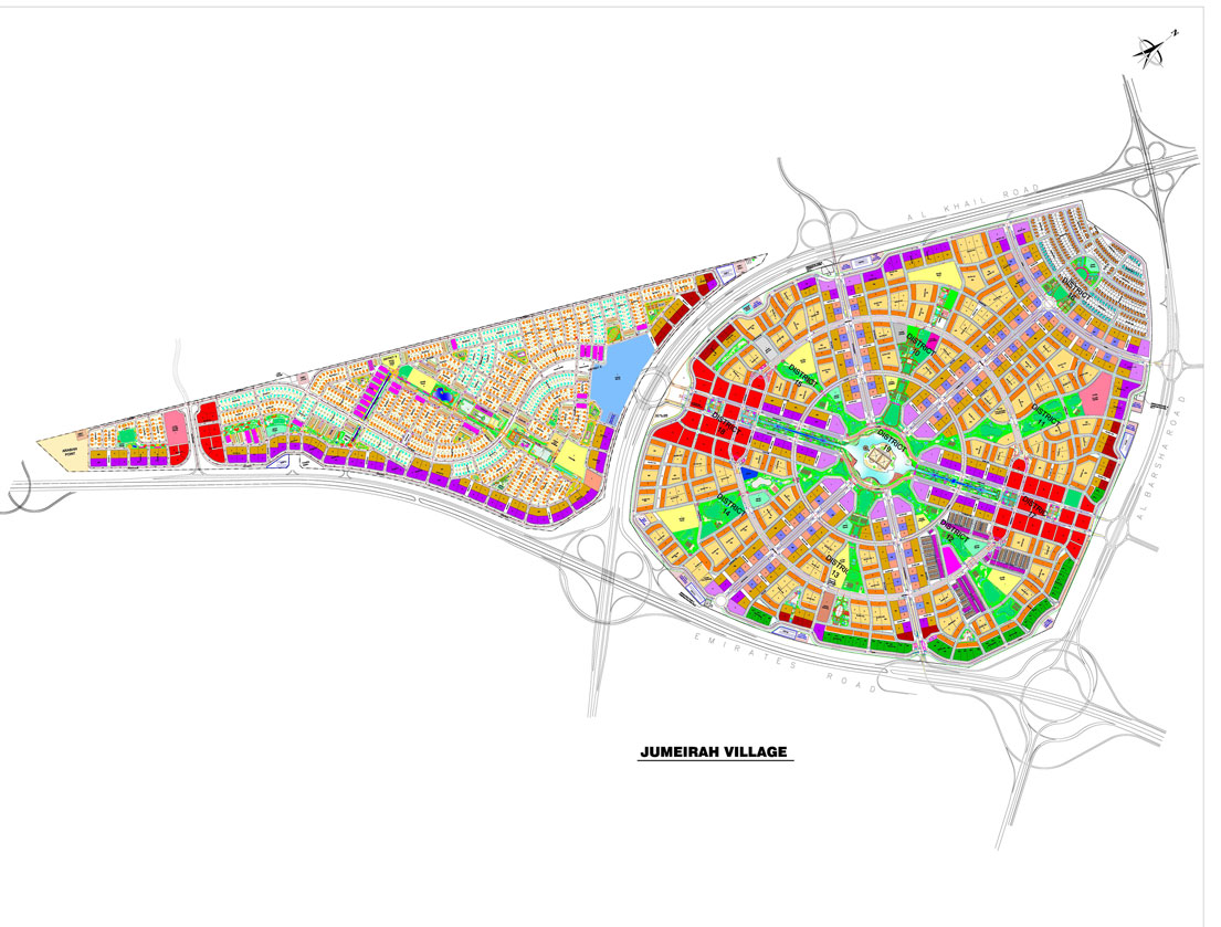 Jumeirah Village Triangle Map Jumeirah Village Triangle (Jvt) Community Master Plan & Infrastructure